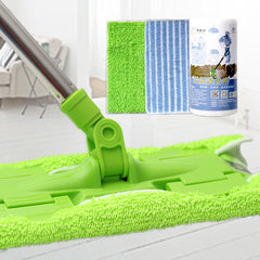 Clip towel, flat mop, clip type stainless steel replaceable cloth, household cloth cloth mop green