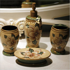 American Ceramic Bathroom kit, bathroom appliances, brush cup set, European wash supplies five sets Five piece (two cups)