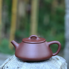The Shipiao ore smelting sub Purple mud pot authentic Yixing literati sketch preferential teapot holomorphic manual