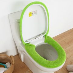 Toilet seat, toilet bowl, toilet lid, thickening toilet seat, toilet seat, toilet pad, two sets Green fruit (cover ring)