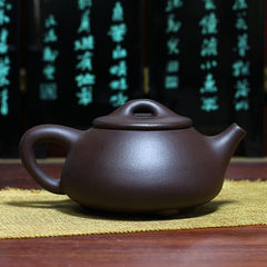 A pot of tea * * Yixing teapot pottery family is Juan "Shipiao" purple clay teapot * genuine ore
