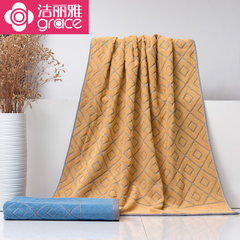 Jieliya towel Cotton Plover bottom soft and comfortable super absorbent towel bath towel single shipping Light brown