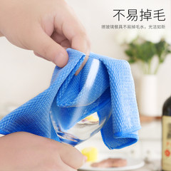 Bao Lu Lu household kitchen utensils, cleaning cloth, table cloth, washing glass car, 100 clean cloth does not lose hair Fish scale six pieces