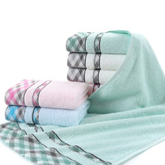 Thickening cotton covered towel, soft water absorbent, adult face towel, cotton lovers towel mail Towel blue 75x35cm