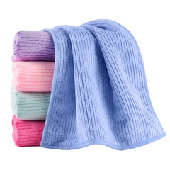 Drizzle a type of high combed yarn super absorbent towel, high-end skin care cleansing face towel, lovers dry hair towel Deep powder 35x75cm