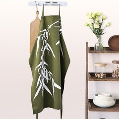 Vest Cotton Apron Bib simple cotton Home Furnishing adult fashion creative literary small fresh silk darktoy bamboo wind The green shadow swaying in the wind