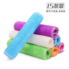 15 cartons of hanguochun bamboo fiber washing cloth oil thickening hair washing towel kitchen cloth 100 clean cloth Color 5 + white 10