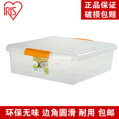 IRIS IRIS color transparent plastic flat bed clothes storage box finishing storage box UG-475 50*40*28.5cm (Tuba) transparent