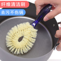 日本KM 厨房用刷 尼龙纤维锅刷 不伤锅清洁刷 洗碗刷 灶台除油刷