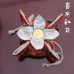 Shangpozi soup Wuzi copper thermos handmade cloth bag set ing shangpozi special cotton cloth cover double 13cm color random