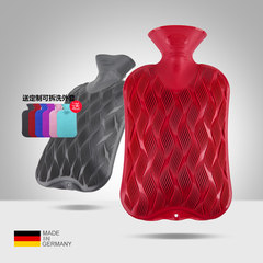 Germany imported Fashy 3D flame injection hot water bag PVC warm warm water bag handbag bag mail 6437 2L gules