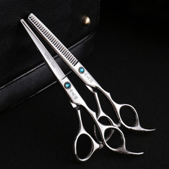 /Western Gull professional Western gull barber scissors flat cut tooth Shear Thinning scissors scissors suit 6 flat cut teeth cut + pedicel []
