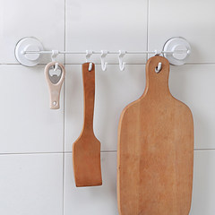 He hung kitchen bar, kitchen pendant, kitchen hanger hook, storage rack wall, kitchen shelf 5 hooks 5 hook rack