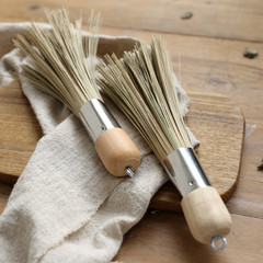 Japanese natural bamboo pot brush brush pot restaurant kitchen household cleaning brush handle bamboo brush pot artifact