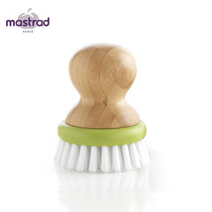 [France] Mastrad detachable bamboo handle fruit and vegetable cleaning brush, fruit brush, vegetable brush