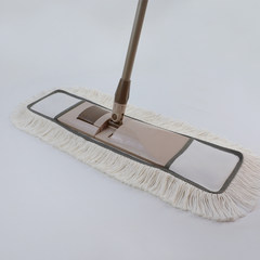 Jie Shi Bao large lazy flat mop artifact household wooden floor mop mop mop cotton rotation Milky white