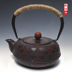 Iron pot teapot, old iron pot, pig iron pot process, purple sand teapot tea set