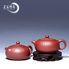 Yixing Yichun handmade teapot famous Zhang Qing cement particle bead ore Teapot Tea Pot Bamboo leaves