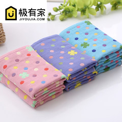 [1] to buy 5 square three layers of gauze cotton jacquard towel lint technology lovers The monkey head blue [1] to buy 5 square