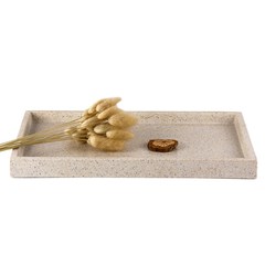 DecoTalk resin bathroom rack with sandstone base personality grade Home Furnishing Jewelry Tray Jin Mahuang