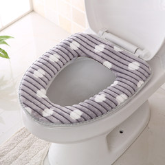 Every day special toilet seat ring thickening, household toilet, toilet pad, waterproof toilet seat set Blue (buy 2, send 1, send the same paragraph)