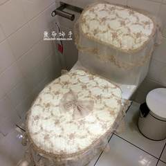 Authentic toilet bag, toilet seat, three sets of lace, toilet seat, toilet seat, toilet seat Beige