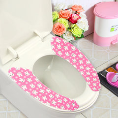 The toilet toilet pad with warm pad and toilet seat cushion 3 sets of toilet stickers