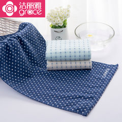 Jieliya authentic Japanese cotton towel Cotton gauze towel towel bag mail 3 couples men and women Beige 8548 72x34cm