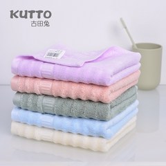 KUTTO bamboo fiber thickening, soft and hydrophilic, bibulous face towel is softer than pure cotton 34x75cm