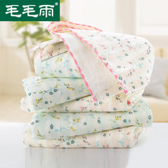 2 cartons of cotton absorbent towel with Japanese style and small fresh floral cotton towel household Towel Wash 2 pieces of blue 32x75cm