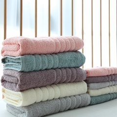 Japanese style simple cotton towel, cotton face towel, super absorbent solid color, single thickening soft towel Coffee towel