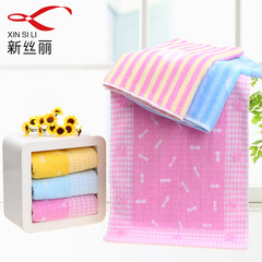 6 sets of cotton Safety Baby cotton towel, face towel, baby towel, children towel set Six random styles and colors 48x26cm