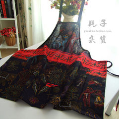 The creative characteristics of Southeast Asian elephant retro kitchen linen apron special antifouling Halter apron