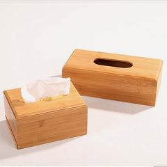 Bamboo home simple creative home napkin box box, waterproof living room, hand towel box, car trumpet