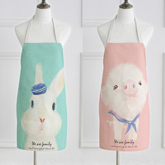 Adorable pet lovely couple simple sleeveless cloth Home Furnishing Kitchen Apron apron chef cooking and baking. Custom pictures, please contact customer service