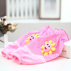 Lovely and colorful flower face, long sleeves, kitchen anti pollution housework, parent-child sleeves Violet