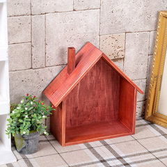 Home Furnishing wood decorative box red cosmetic storage box perfume box finishing creativekey retro wooden ornaments