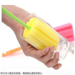 Long handle sponge brush cup, multi-function, simple and durable cup, brushing cup, no trace siphon pot cleaning brush