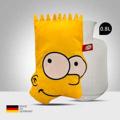 Germany imported Fashy cartoon Simpson jacket PVC injection water filling hot water bag warm water bag 0.8L homer simpson