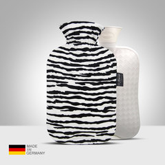 Genuine Fashy Germany imported zebra PVC jacket water hot water bag warm water bag 67210 bags of mail 2L Fashy zebra stripes imported from Germany