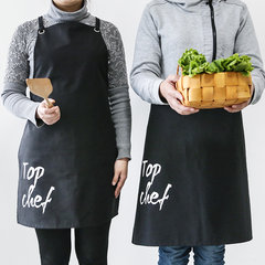 Simple chef apron half body men and women waists coffee western restaurant waiter black kitchen work clothes apron full body style