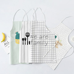 Han Yan's apron, oil proof clean apron, kitchen, waterproof home, waterproof apron, men and women We are family