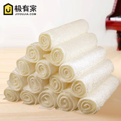 [30 pieces of clothing] a generation of all-bamboo dishwashing cloth is not smeared with oil and cannot remove the wool bamboo fiber. White 18*23 (30 pieces)