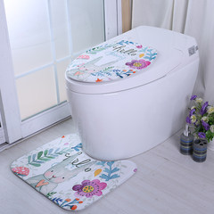 Cartoon toilet cover, toilet toilet ring cover, European toilet cushion, toilet cover thickening, toilet set can be customized Toilet seat +U pad (super soft short hair)