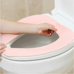 Japanese winter warm toilet seat with paste cushion, toilet seat, toilet seat, toilet seat and toilet seat cushion Thin pink BB-143