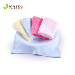 [10] with the towel family bamboo fiber towel baby small towel than soft cotton towel of newborn children Ten sets (color random) 25x25cm