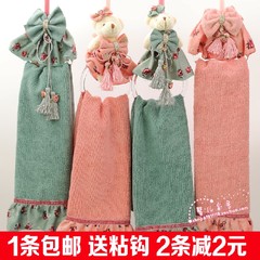 Cute pink teddy bear, Korean hanging towel, superfine fiber towel, cartoon flannel Mamonde knot pink towel