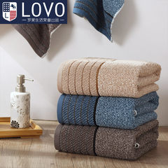 LOVO Carolina life Satin combed cotton towel produced the classic soft cotton towel absorbent and lovers gray 74x140cm