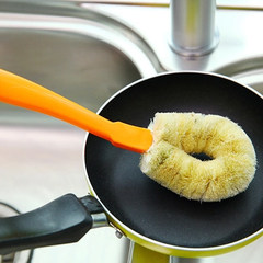 Emig wash pan brush, long handle clean brush pot small brush cleaning brush, kitchen utensils artifact washing brush