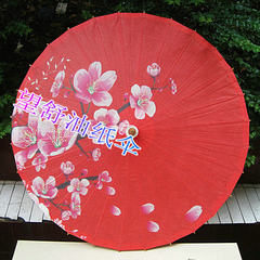 Umbrella decoration props rainproof sunshade umbrella umbrella plum classical process can change the background color transparent